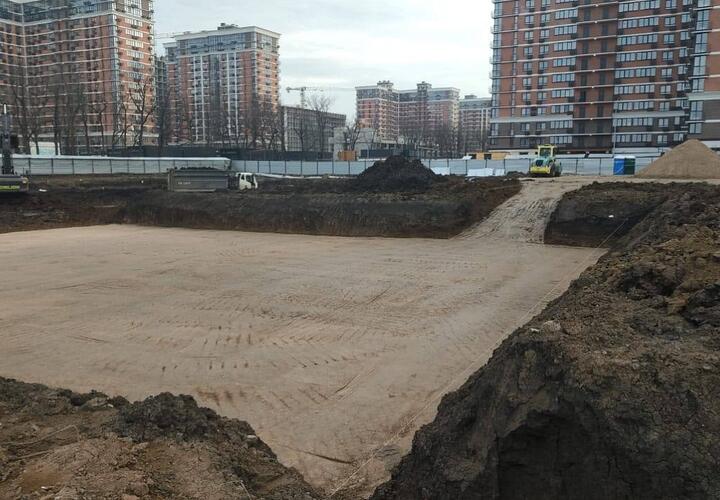 В Краснодаре начали строить новый детский сад на 280 мест в районе Западного обхода