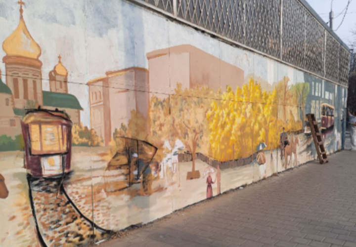 В Краснодаре появится мурал, посвященный истокам трамвайного движения