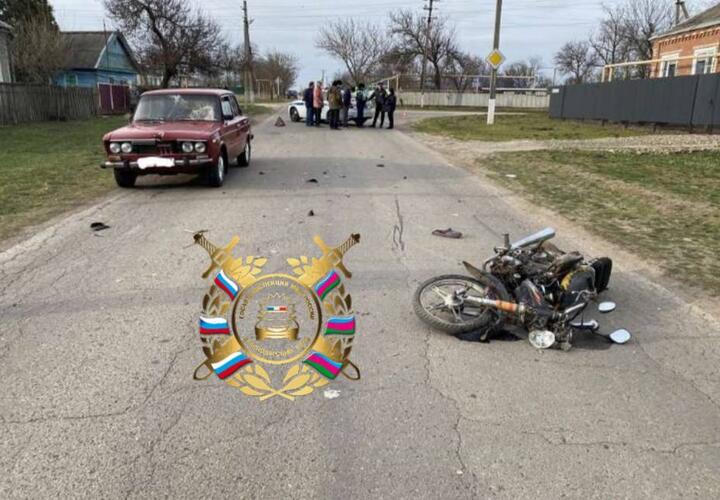 Пенсионер-мотоциклист без водительских прав погиб в ДТП на Кубани