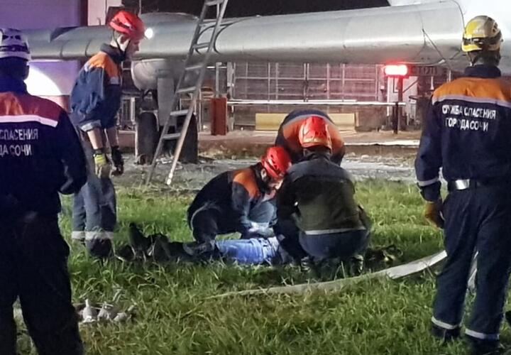 В аэропорту Сочи пламя и дым