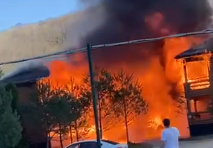 Момент взрыва на турбазе в Краснодарском крае попал на видео