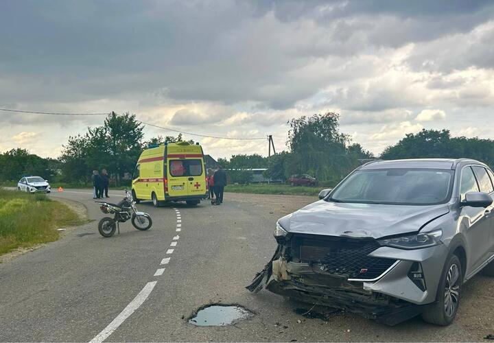 12-летний водитель спортивного питбайка пострадал в ДТП на Кубани