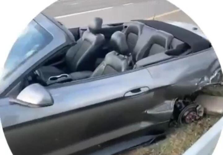 Краснодарские реперы разбили арендованный Mustang