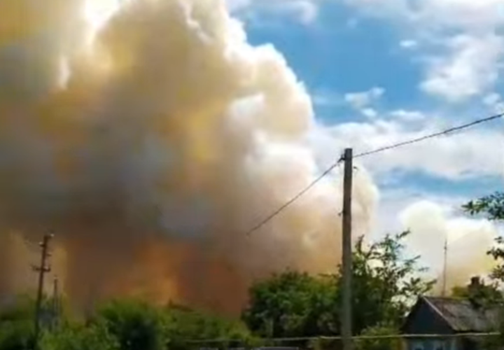 Стали известны подробности пожара в Кавказском районе Кубани
