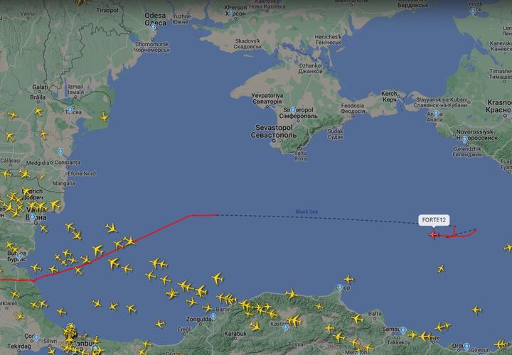 Американский беспилотник-разведчик замечен у берегов Краснодарского края