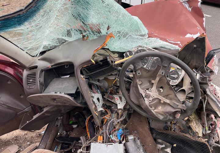 Двигатель вылетел из машины: стали известны подробности страшного ДТП под Краснодаром