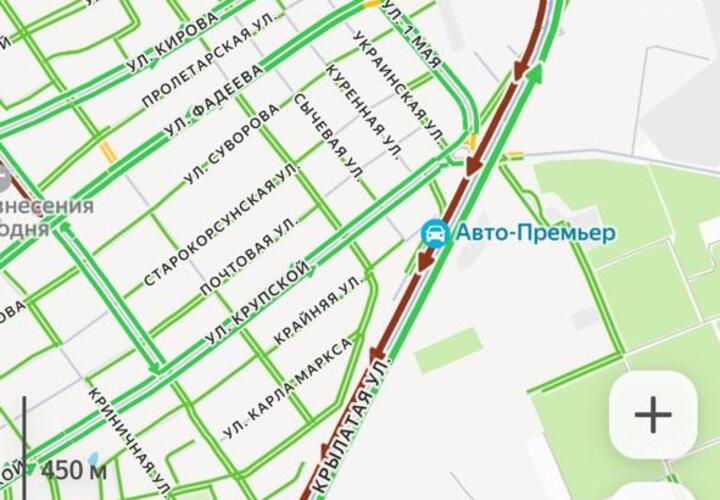 Все въезды в Краснодар вновь сковали пробки