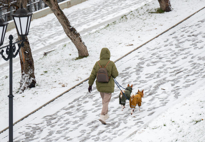 Зима близко: жители Кубани делятся видео со снегом