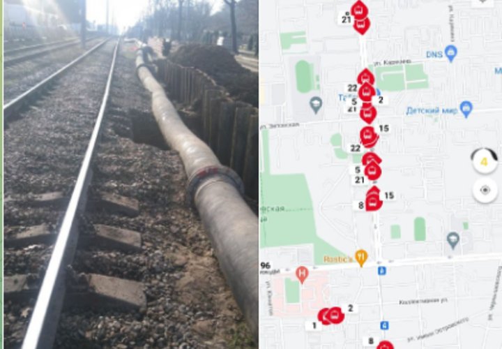 Уже седьмой провал грунта произошел на улице Московской в Краснодаре 