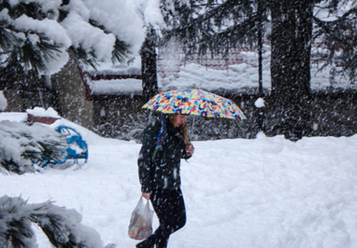 Снежно и холодно: синоптики рассказали о том, какая погода ждёт кубанцев в четверг, 20 февраля