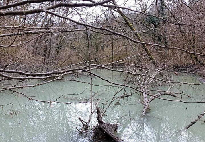 В Сочи мощный оползень сошел с горы и перекрыл реку