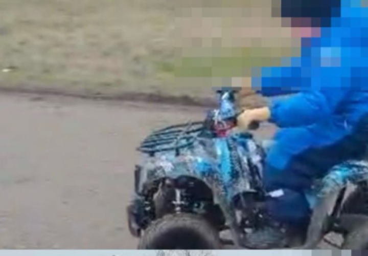 В Тихорецком районе Кубани 5-летнего водителя отстранили от управления квадроциклом