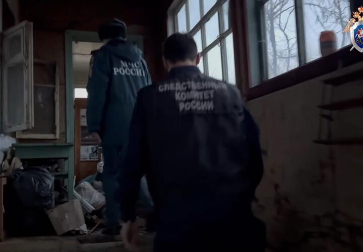 СК опубликовал видео с места пожара, где нашли тело новороссийца