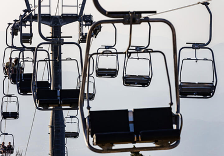 В горах Сочи остановили работу канатных дорог из-за дождей и гроз