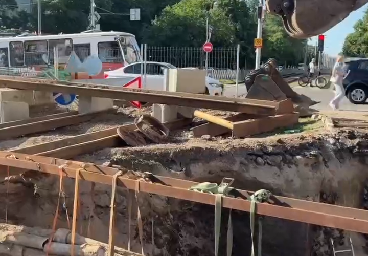 Стало известно, когда восстановится движение трамваев по улице Московской в Краснодаре