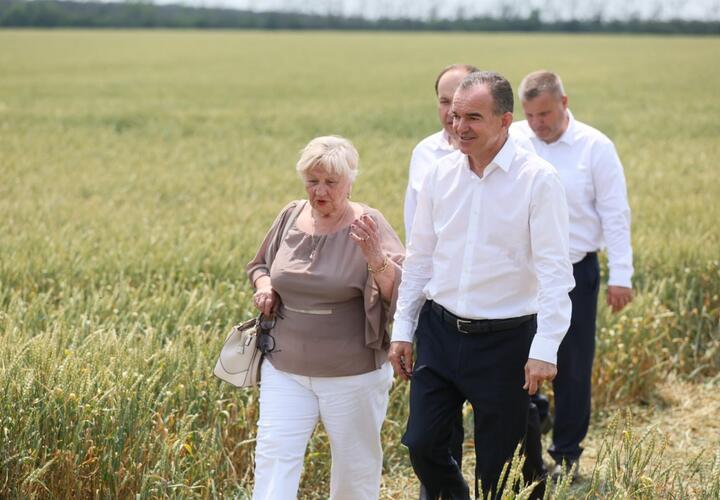 Губернатор Краснодарского края Вениамин Кондратьев находится в рабочей поездке в Ленинградском районе