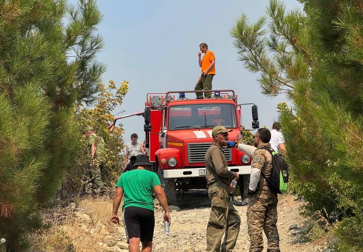 В Кабардинке горит лес на 4 га 