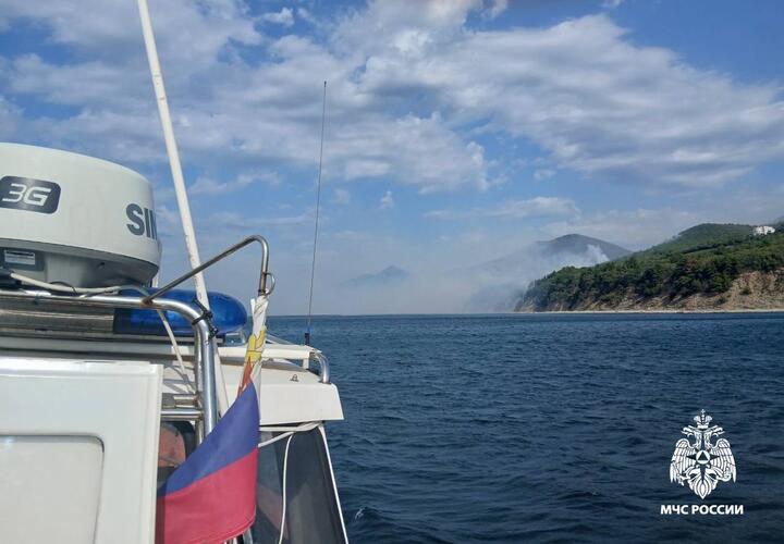 После падения БПЛА в Геленджикском лесничестве пожар распространился на 14 гектаров