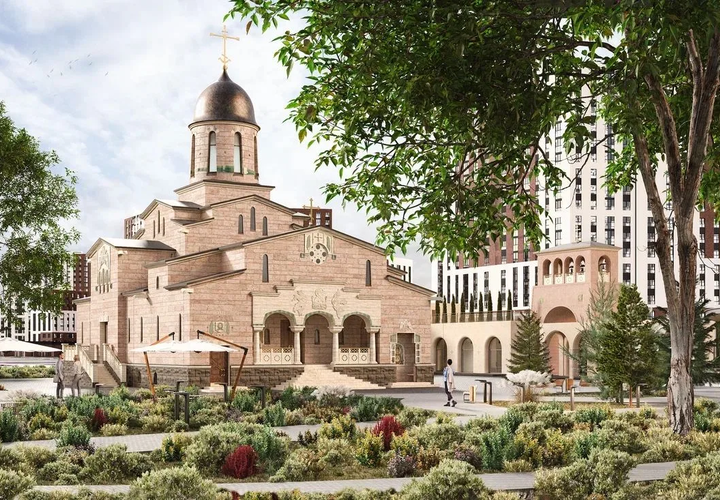 В Краснодаре торжественно заложили камень в основание храма в честь иконы Божией Матери «Знамение»