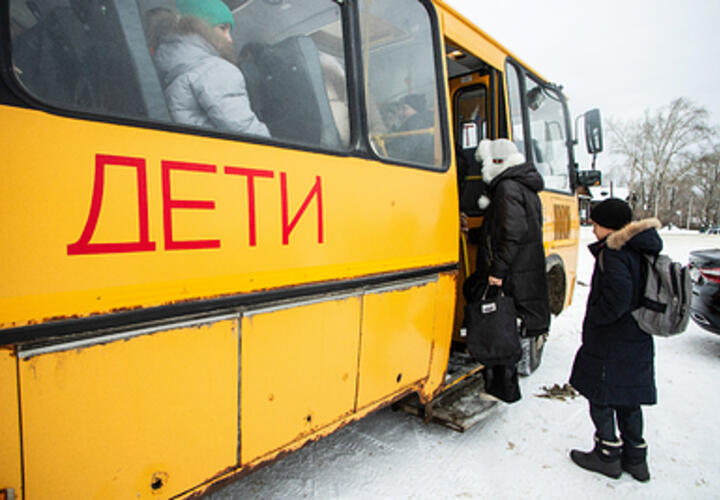 На Кубани школьные автобусы не вышли на линии из-за сложных погодных условий