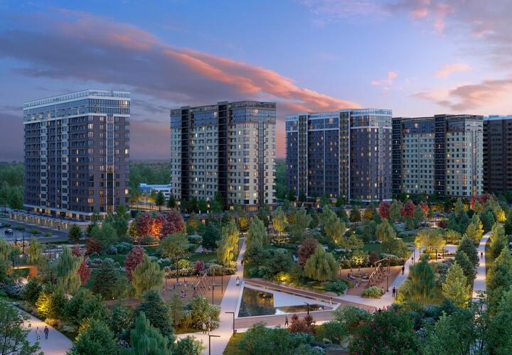 В гармонии с природой: в сквере в DOGMA PARK высаживают платаны и пихты