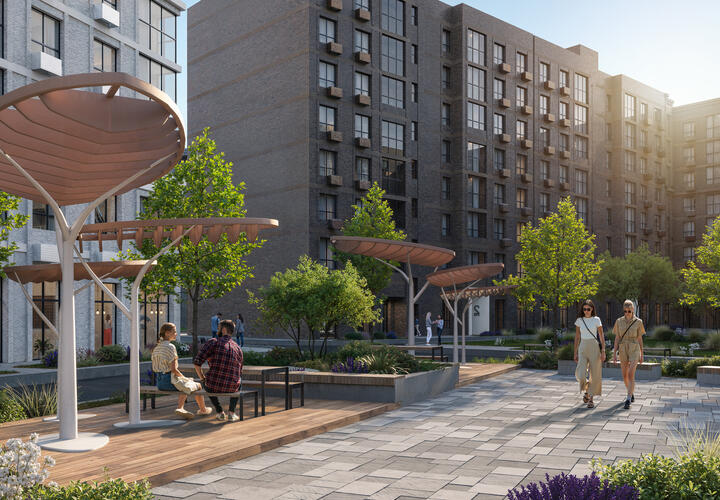 В проекте - корт, площадки и тихие зоны отдыха 