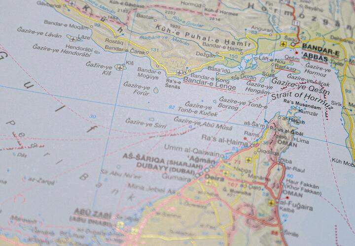 Карта Ормузского пролива