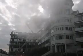 В Анапе горел отель «Белый парус» (ВИДЕО)