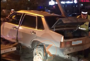В Анапе пьяный водитель чудом выжил после жесткой аварии