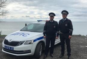 В Сочи автоинспекторы спасли двух малышей