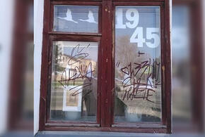 На Кубани вандалы изрисовали окна, украшенные к 9 мая