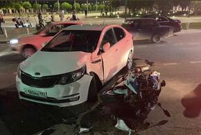 В Краснодаре после столкновения с иномаркой мотоциклиста увезли в больницу