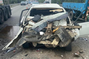 Житель Краснодара на «Ладе» погиб, врезавшись в грузовик