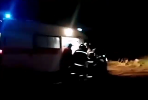 На Кубани пожарные спасли из горящего дома мужчину ВИДЕО