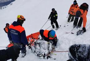 В соцсетях появилось видео падения лыжника с параплана в горах Сочи