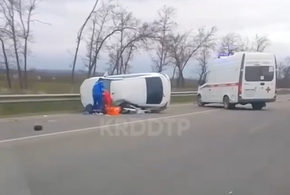В Северском районе Кубани в ДТП погиб водитель «Лады Гранты» ВИДЕО