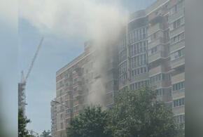 В Краснодаре эвакуировали 60 человек из-за пожара в многоэтажном доме ВИДЕО