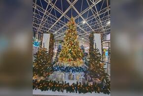Аэропорт Сочи украсили к новогодним праздникам