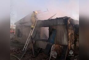 В Ейском районе Кубани сгорел частный дом 