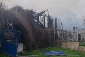 В Анапе от одноэтажного частного дома осталось одно пепелище 