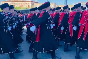 Кубанские казаки приняли участие в генеральной репетиции Парада Победы в Москве