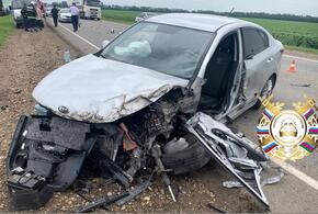 На Кубани в ДТП пострадали пассажир и водитель, выехавший на встречку