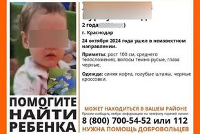 В Краснодаре женщина увела чужого 2-летнего ребенка