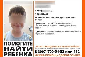 В Краснодаре по пути домой потерялся 7-летний мальчик