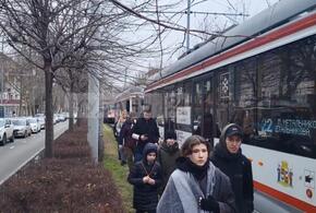 6 трамвайных маршрутов остановились в Краснодаре