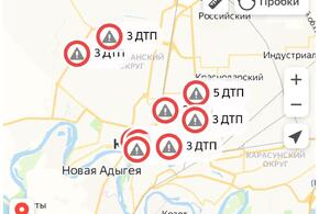 Стало известно, какие перекрёстки в Краснодаре самые опасные