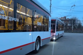 Впервые в Краснодаре запустили на линию электробусы