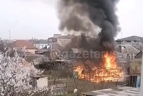 Пожарные приехали быстро, но сооружение выгорело полностью