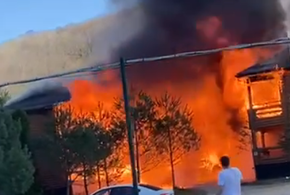 Момент взрыва на турбазе в Краснодарском крае попал на видео