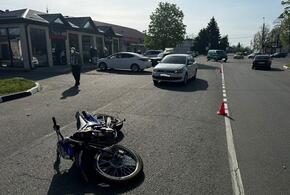 Мотоциклист-подросток попал в больницу в результате аварии в Гулькевичах